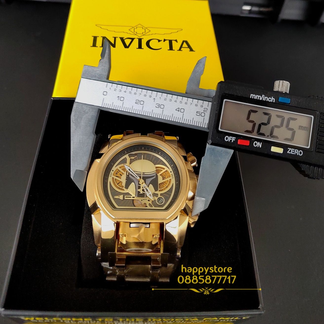 часовник INVICTA Bolt Zeus Gold Star Wars Edition 52 mm, Инвикта нов