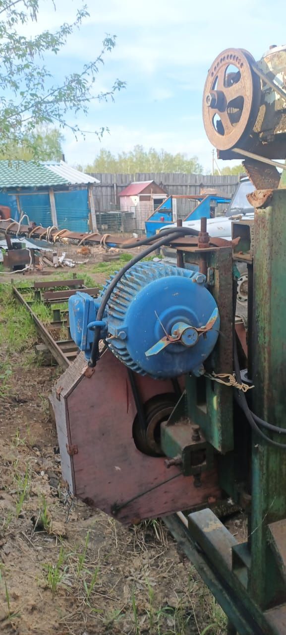 Продам ленточную пилораму на 380 длина рульс 6 метров