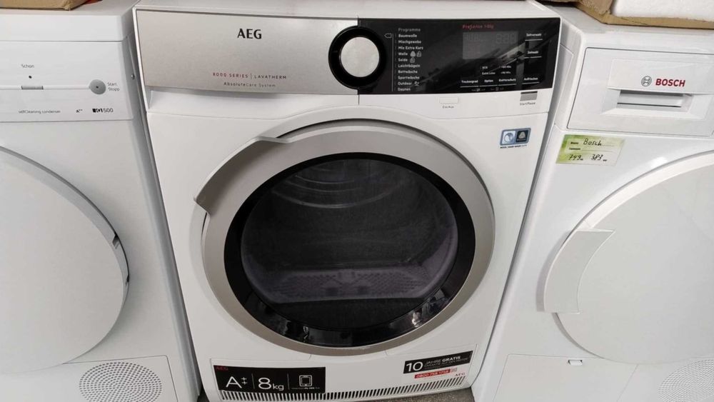 А+++ Сушилня с термопомпа AEG-АЕГ 8 кг 8000 Series AbsoluteCareSystem®