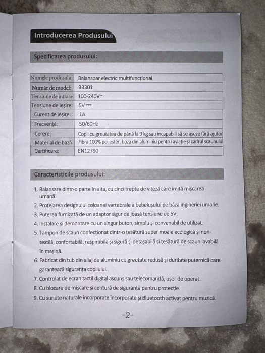 Leagan balansoar electric