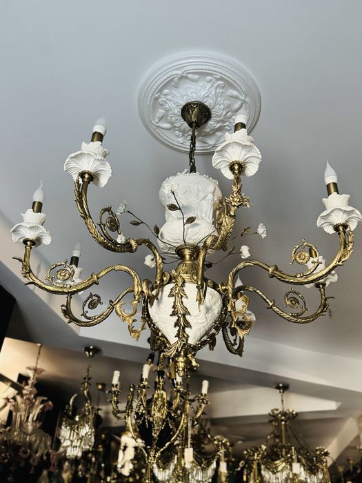 Candelabru Portelan- iluminat interior