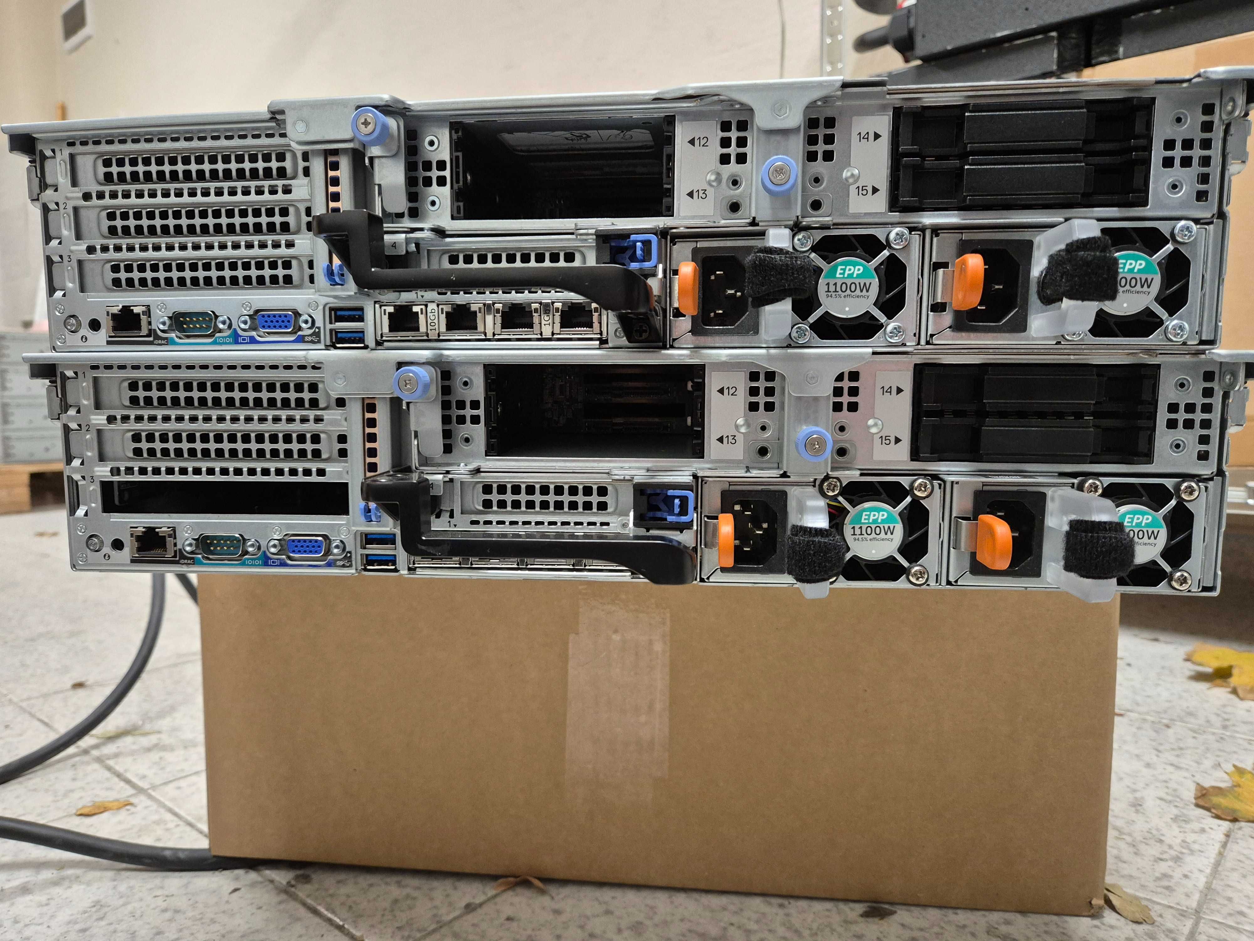 Dell R740xd сървър 16x3.5" LFF+4x2.5" SFF,2x Gold 6140,64Gb RAM,релси