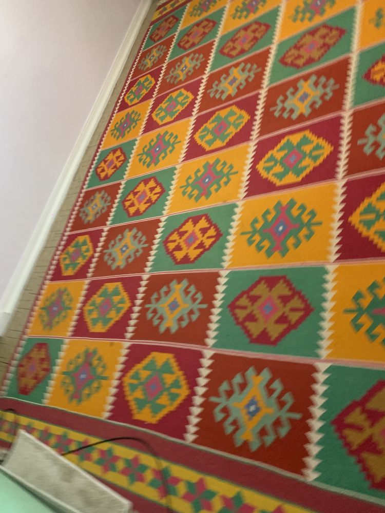 Vintage carpet Ковёр плетённый ручной работы