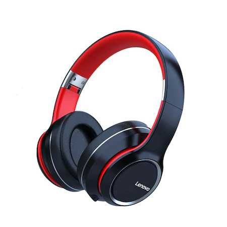 Casti over the ear Lenovo HD200 wireless cu fir sau fără (optional)