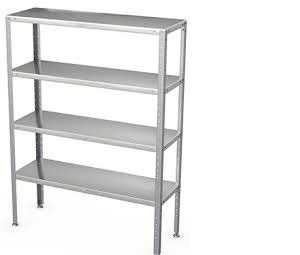 Стеллаж модульный нерж