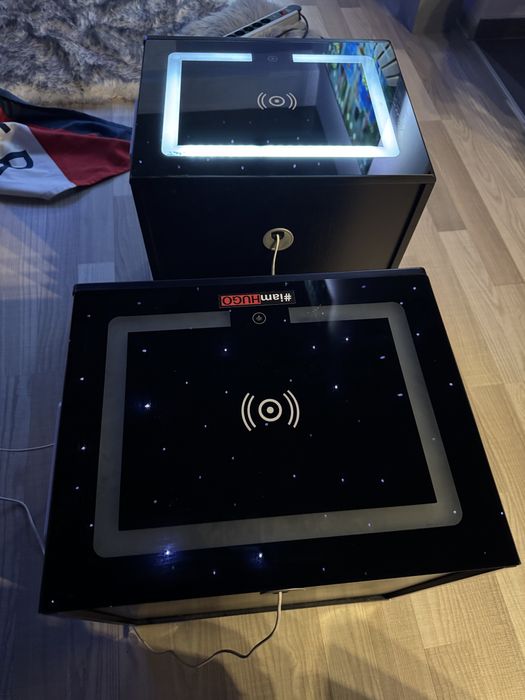 Noptiera smart 1+1 cadou, NEGRU