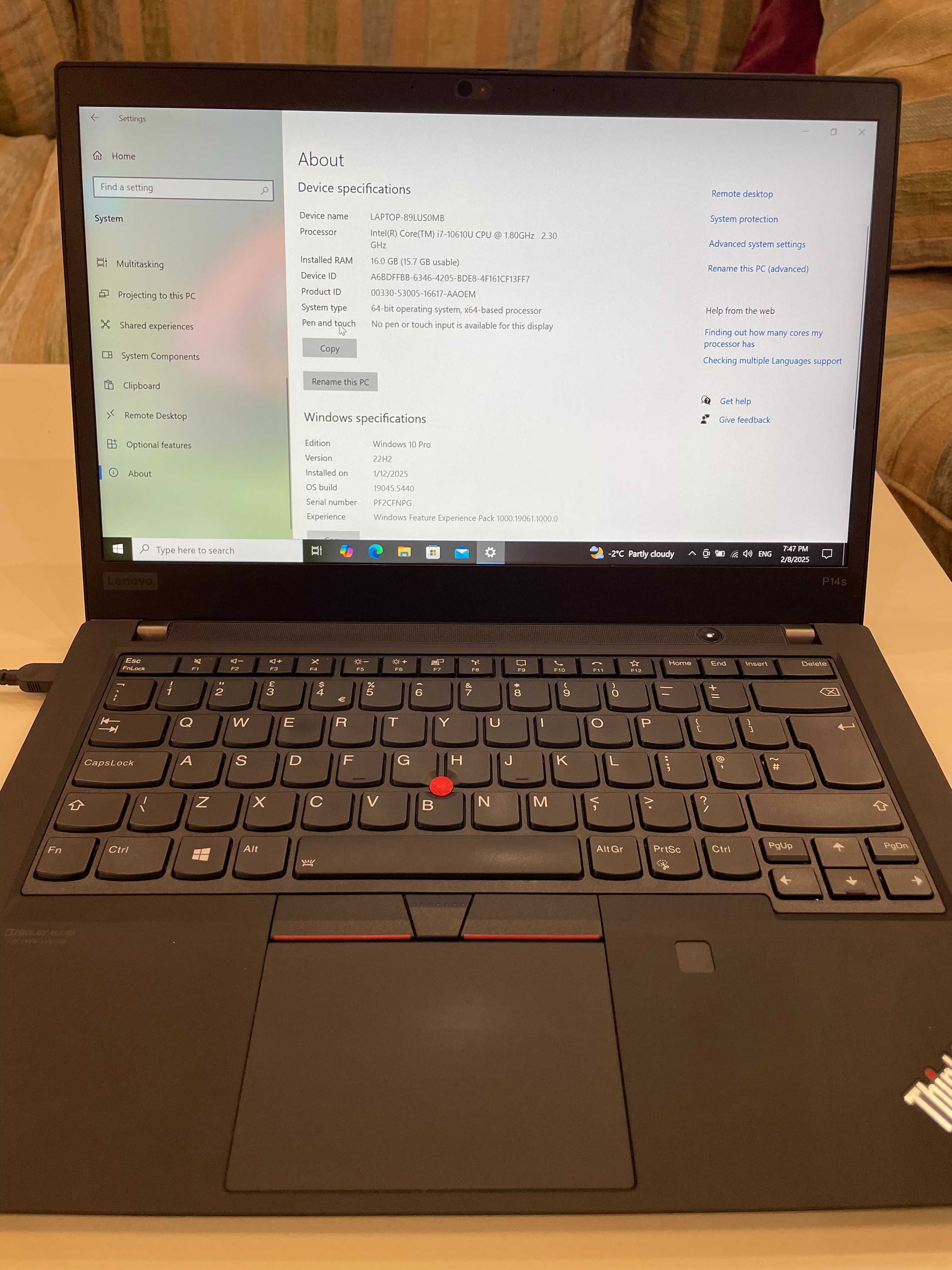 Мобилна графична станция Lenovo Thinkpad P14s-i7/24GB/512SSD + док