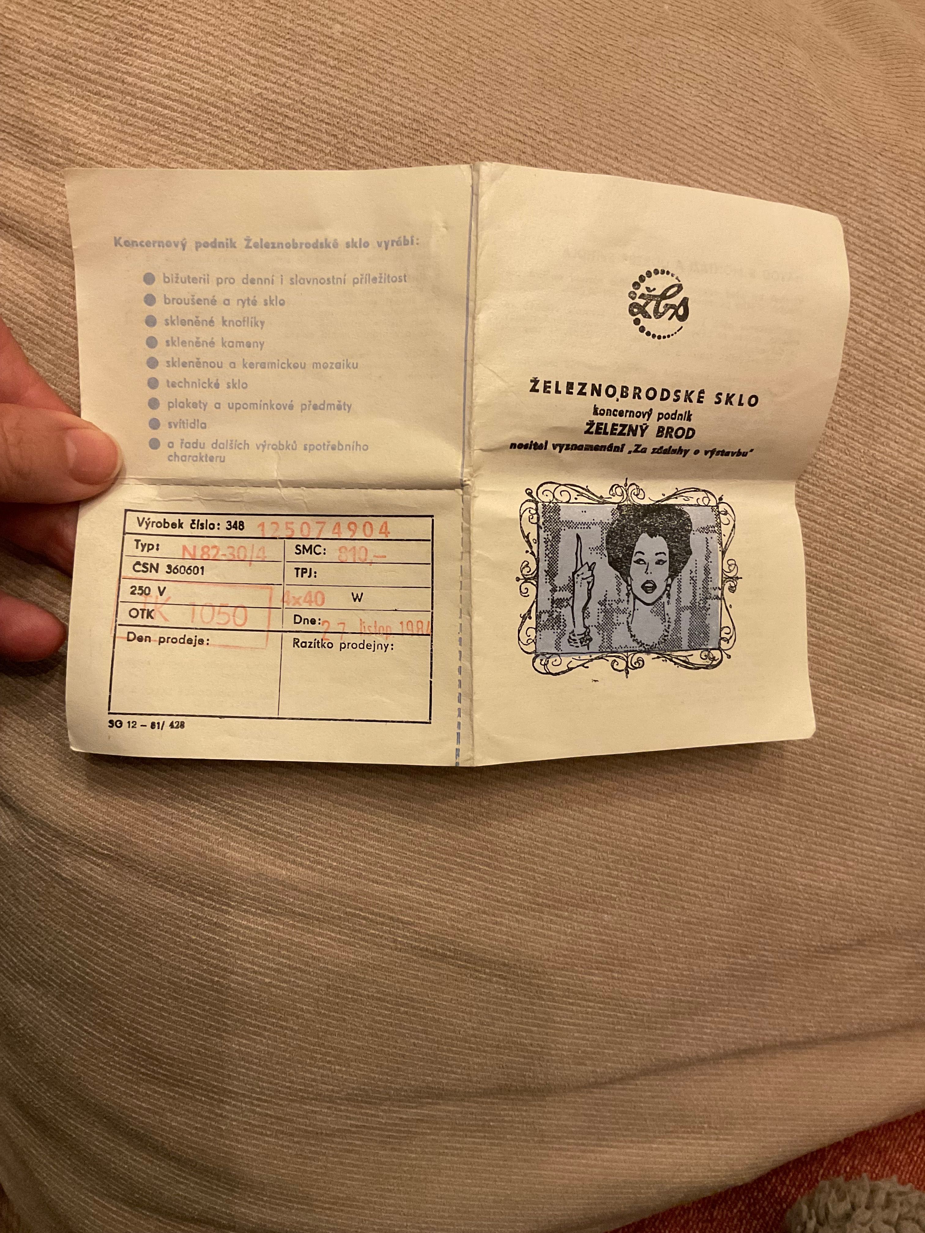 Чешки кристален полюлей и два аплика