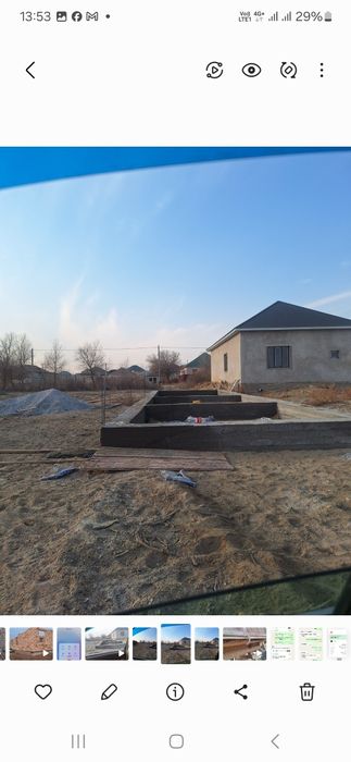 Продается участок готовыи фундаментом дома разм 16х5 и времянки 7х5