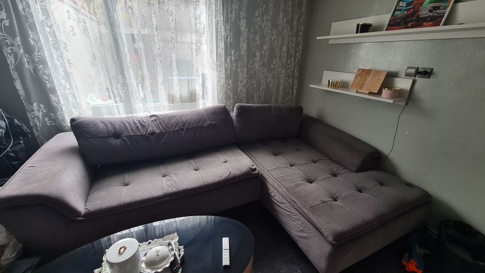 Ъглов диван +секция
