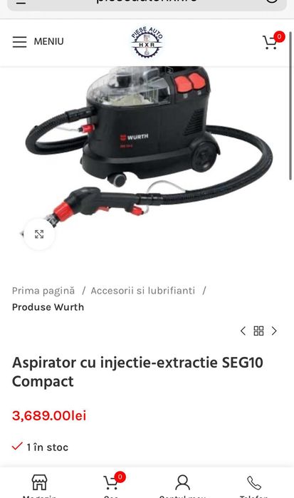 Aspirator injecție extractie Wurth SEG 10 Compact Nou