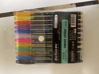 Ручки гелевые цветные неоновые