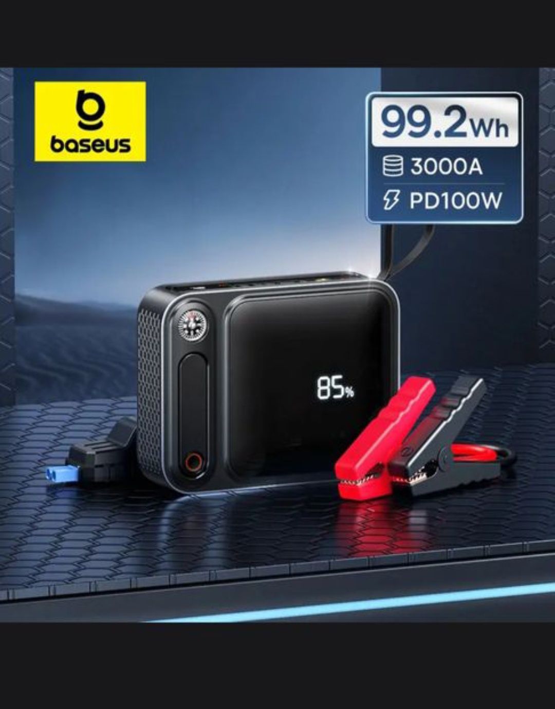 Пускач Baseus Jump Starter пусковое устройство запуск двигателя бустер