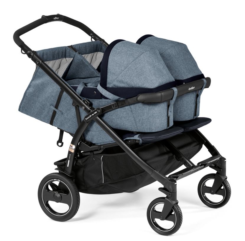 Количка за близнаци Peg Perego Book for two и кошчета  Porte enfant
