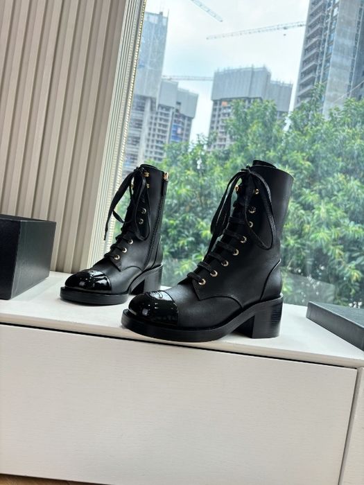 Дамски боти C.h.a,n.e.l , 100% естествена кожа