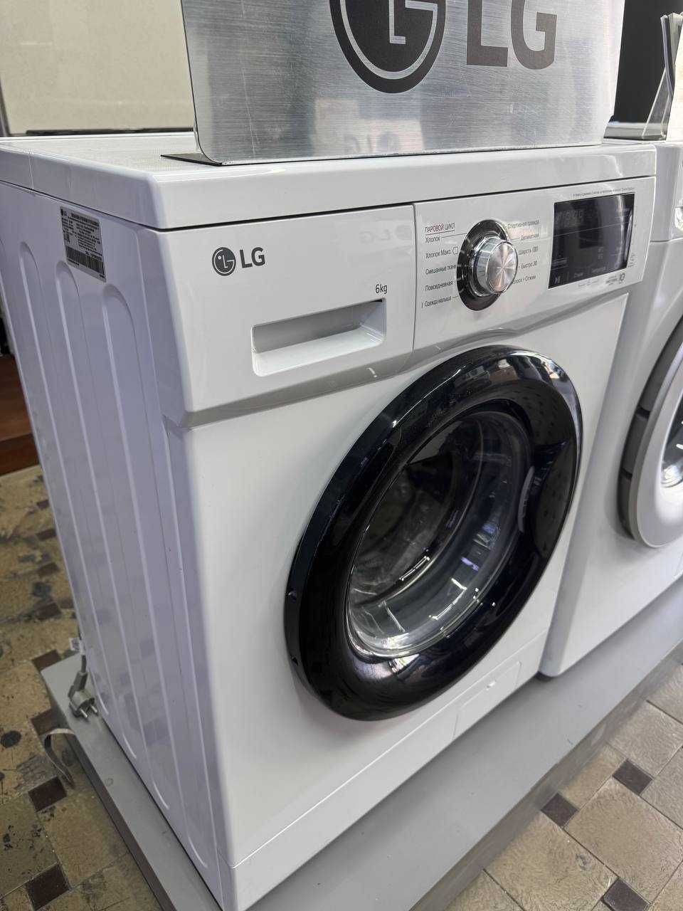 Стиральная машина LG 6кг F2J3NS8W DD Inverter Steam 6 Motion