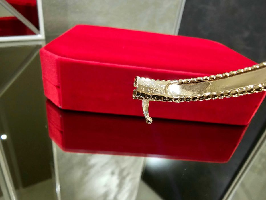 Van Cleef & Arpels VCA Rose Gold Diamond Sweet Perlée Дамска Гривна