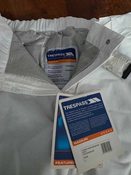 Pantaloni noi snowboard / ski Tresspass Luzern- Ladies Radium White