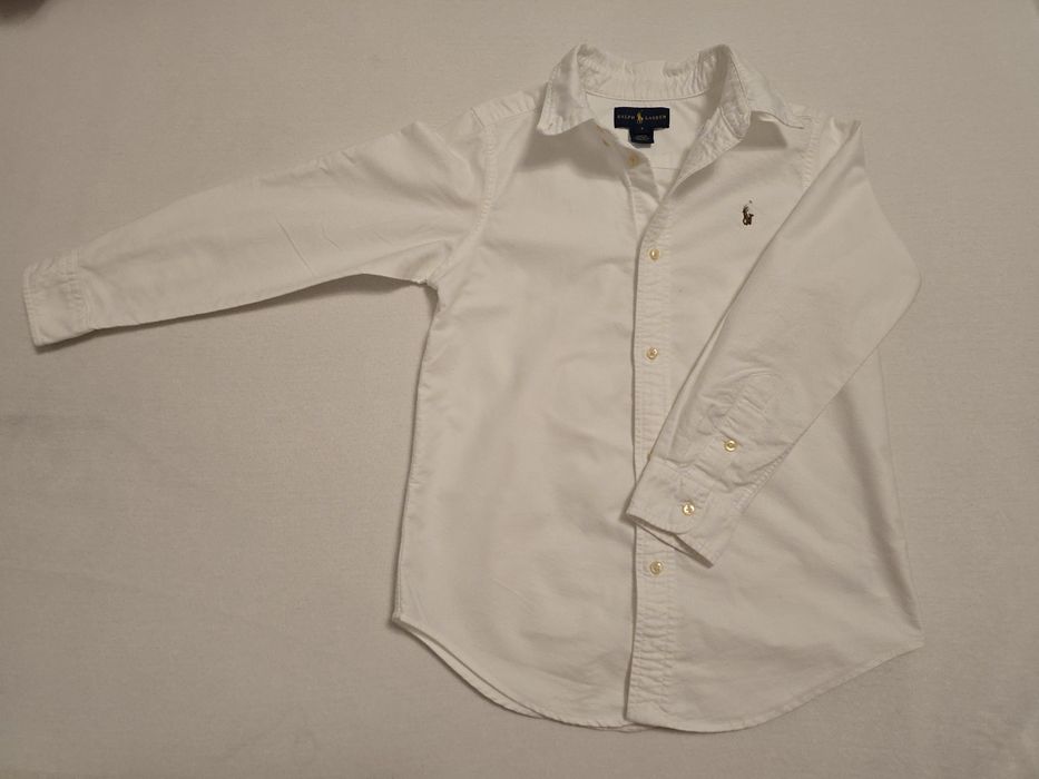 Vând cămașă alba bumbac Ralph Lauren, băieți, mărimea 7 ani