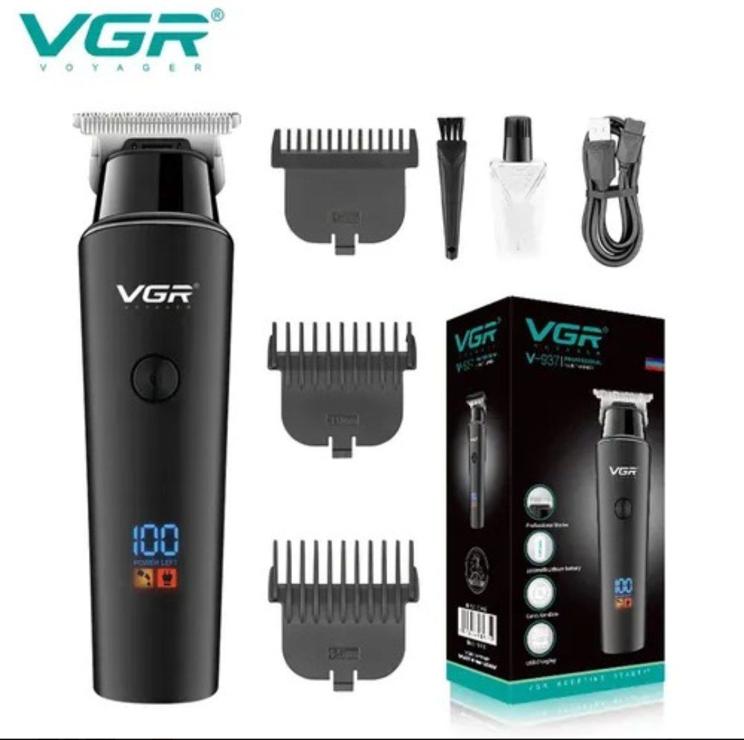 Soch uchun trimmer VGR-937, akkumulyator va LCD displeyi bilan