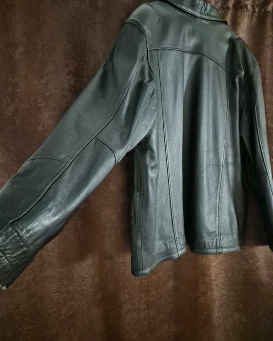 Geacă din piele naturală Carlo Bartelli, mărimea M – nouă, nepurtată