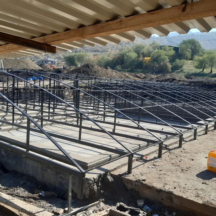 Бассейн закрыт банер установка тент Баннер фантан