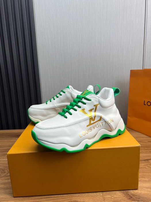 adidasi LV Louis Vuitton albi-verde-auriu si alte modele si marimi