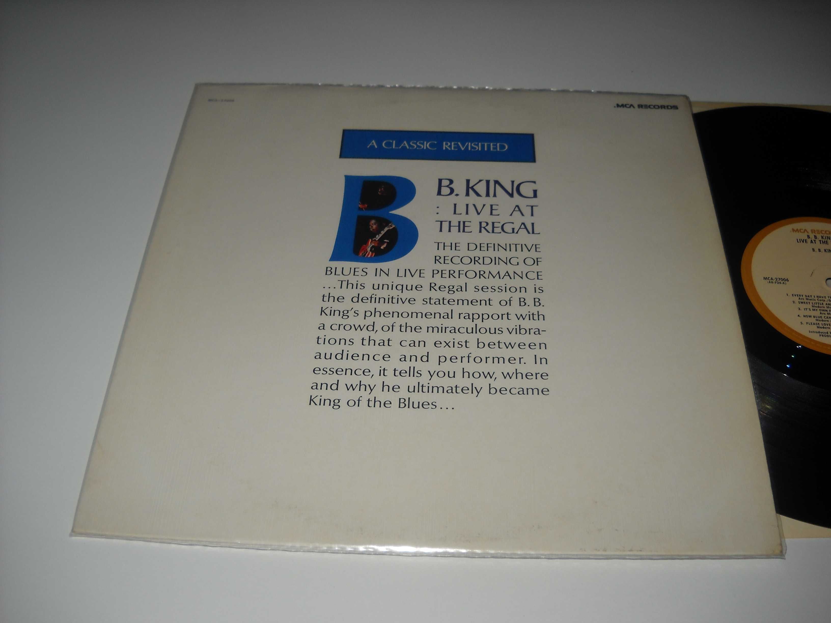 B.B. King:Live At The Regal (1965, reed. anii 70) vinil blues, USA, Ex