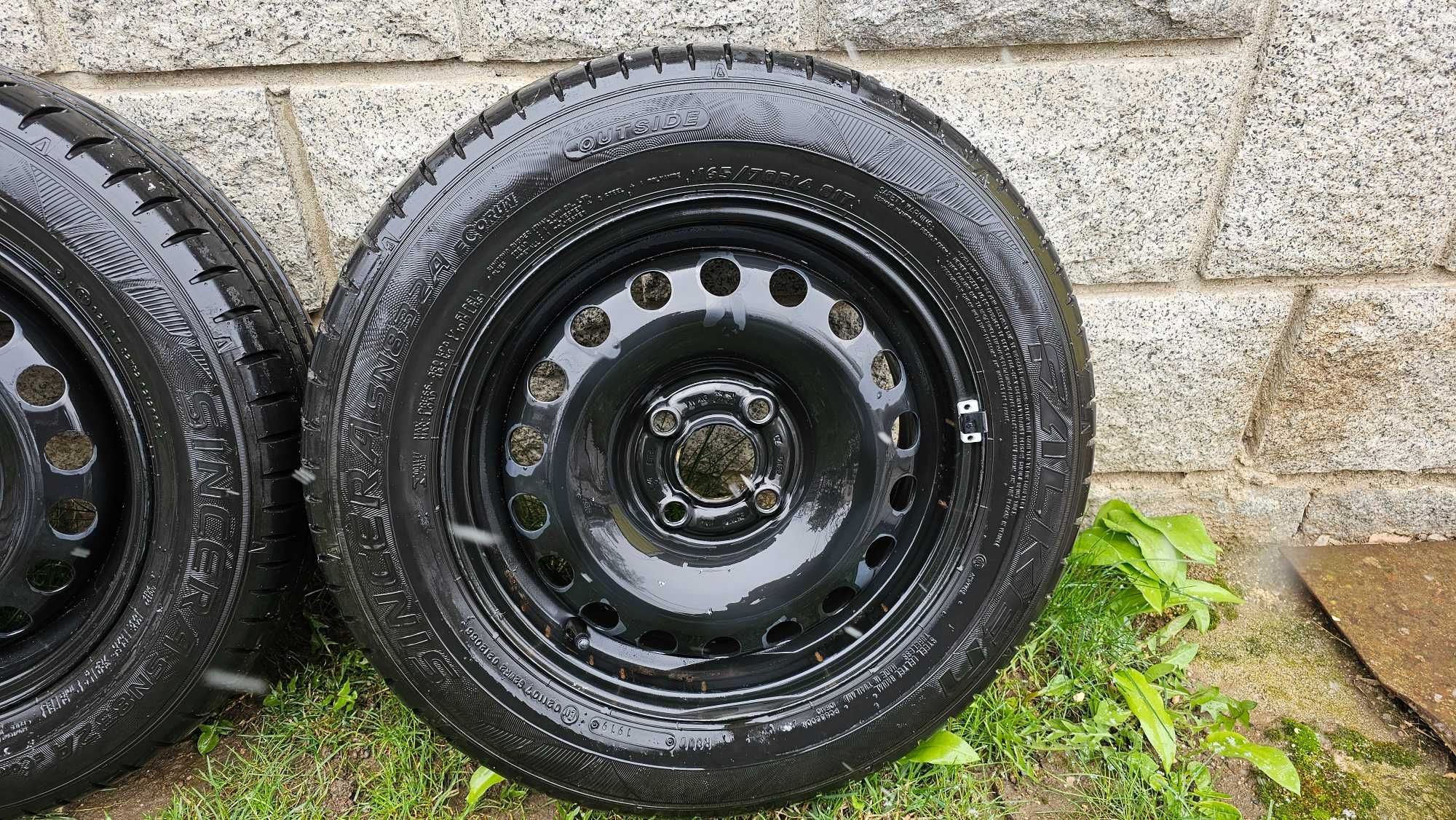 Джанти 14 4x100 с гуми 165/70R14 Seat Mii, VW up, Skoda Citigo.