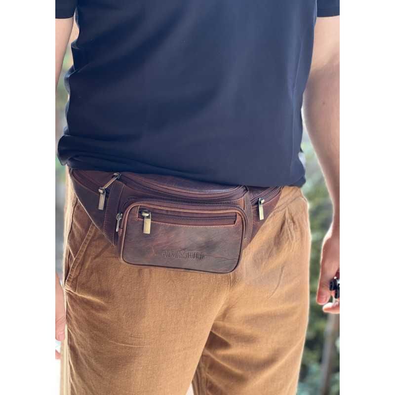 Borseta Brau Barbati din Piele Naturala: Always Wild