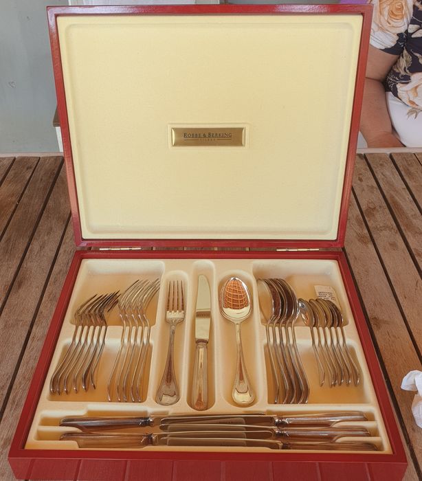 Set 30 Tacîmuri ROBBE & BERKING  Ag masiv 925/1000 anii '70 nefolosit