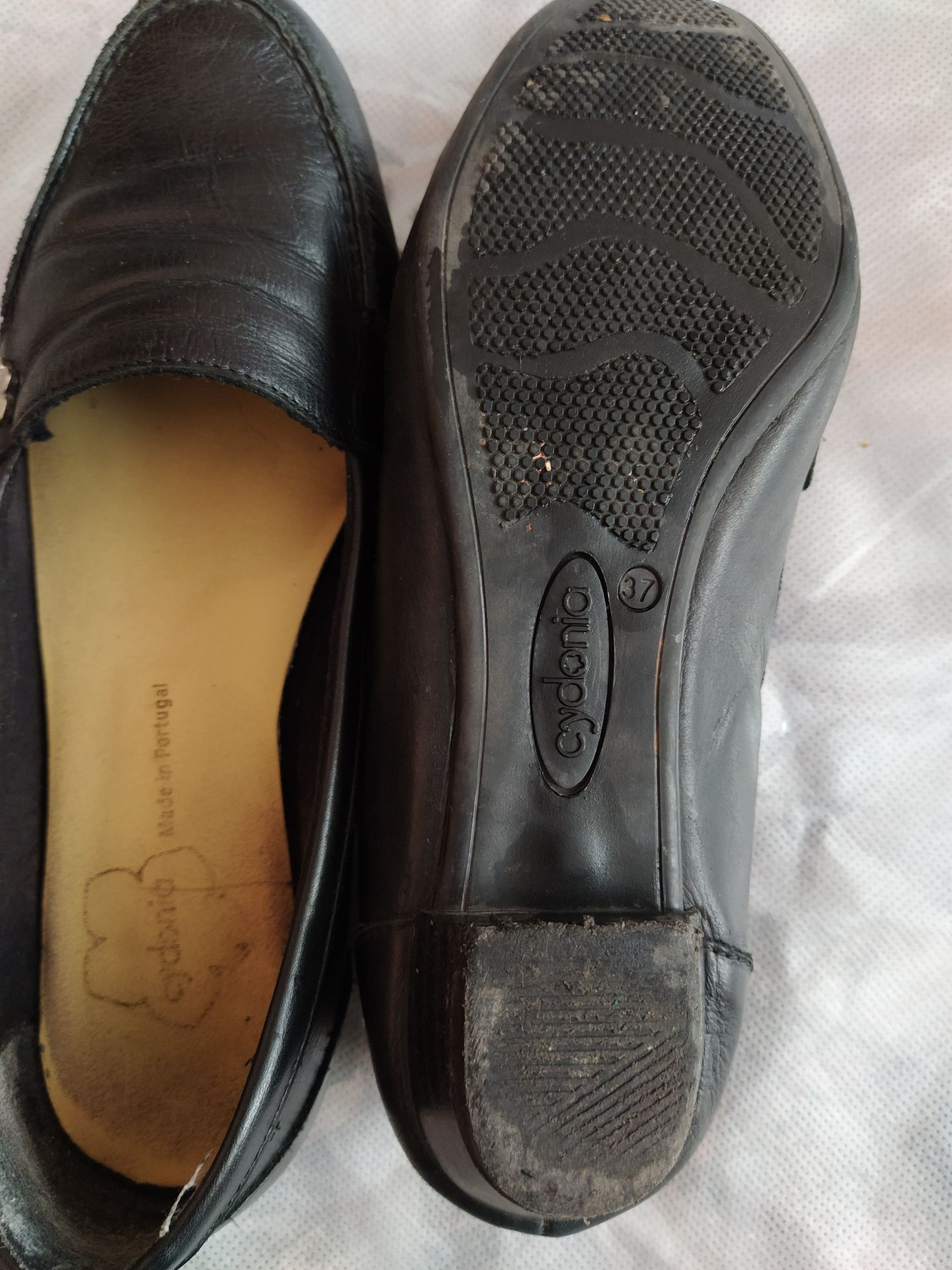Cydonia Portugal естествена кожа 37 номер черни обувки