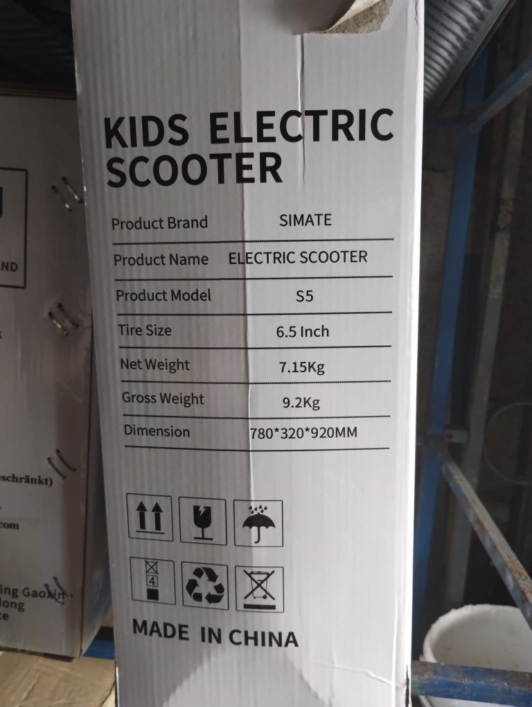 Trotineta electrica copii Simate S3  6-12 ani - 15 km/h