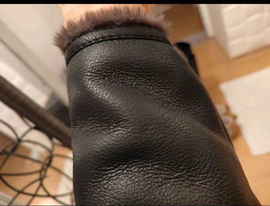 НОВО Кожено топло яке от изкуствена кожа размер S