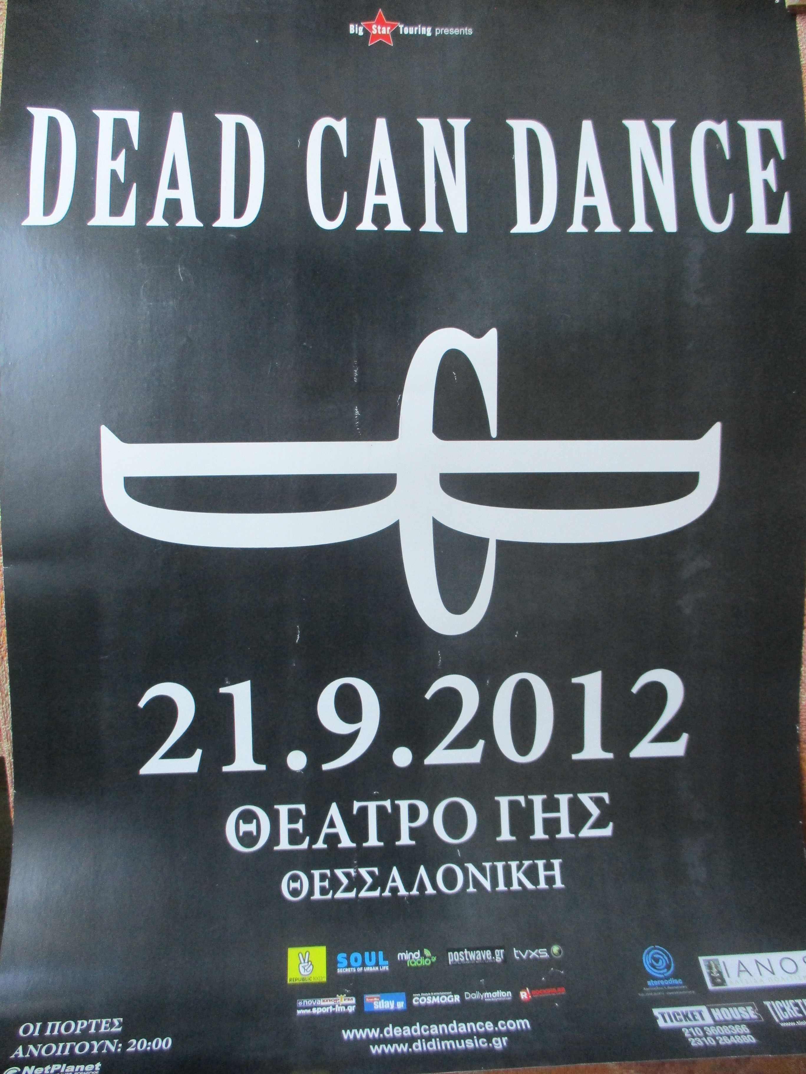 Плакат от концерт на Dead Can Dance в Гърция през 2012 г.