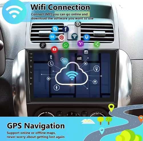 Dvd Auto Suzuki SX4 2005-2014 Cu Android 11, 2GB RAM 32 GB nou