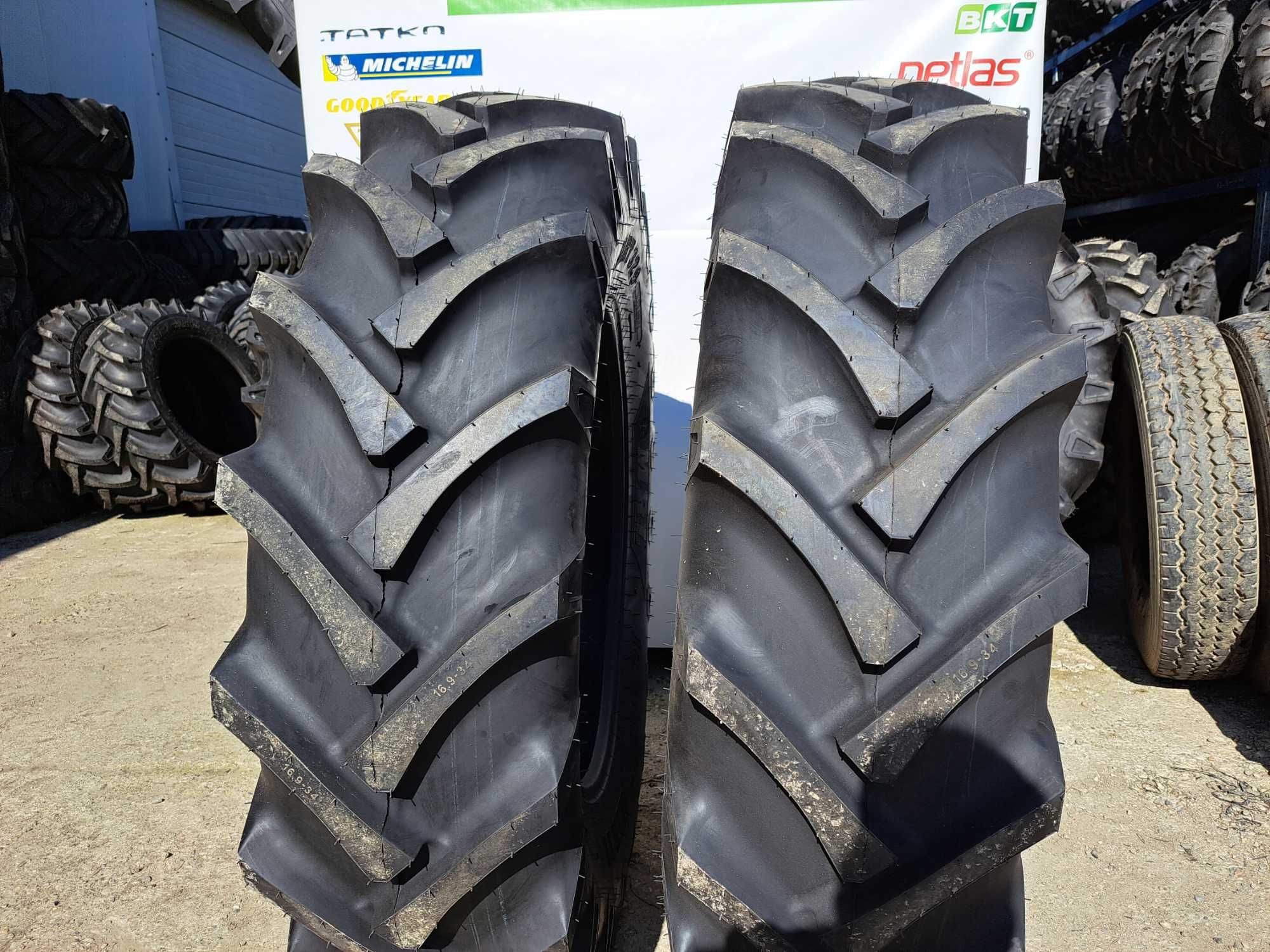 Anvelope noi pentru TRACTOR FIAT 16.9-34 cu 14PLY cauciucuri marca MRL