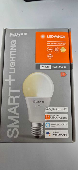 Смарт крушка Ledvance SMART+14W/100w E27 1521lm A60/2700K dimmer wi-fi