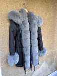 Parka de dama cu blana vulpe