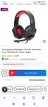 Casti gaming Redragon Themis, iluminare rosu, USB & Jack 3.5mm, Negru