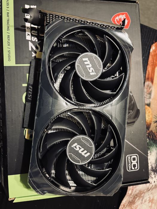 MSI GeForce RTX 4060 Ti Ventus 2X Black 8G OC, 8GB GDDR6, 128-bit