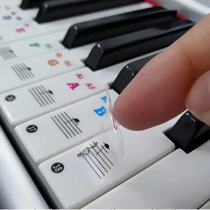 Ноты (наклейки) на клавешные