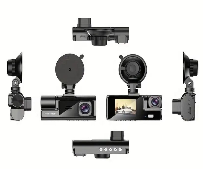 Camera de bord HD cu 3 camere + card 32 GB