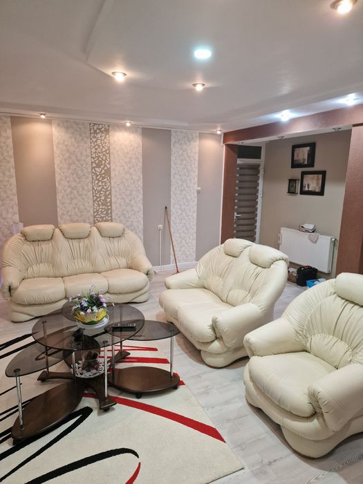 Canapea piele ecologica  absolut impecabila