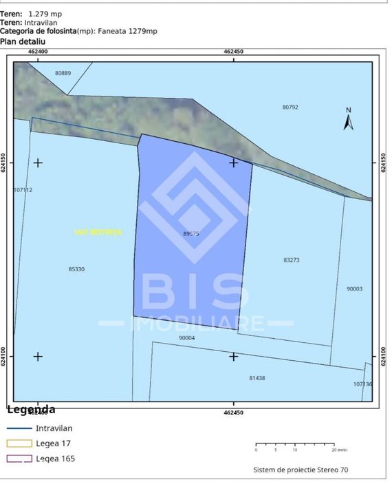 Teren 1279mp intravilan Bistrita, str.Lempeș