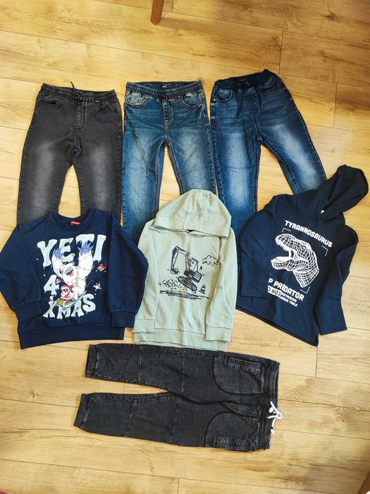 Дрехи за момче дънки Next  Reserved суитчер George HM 6 7 8 години