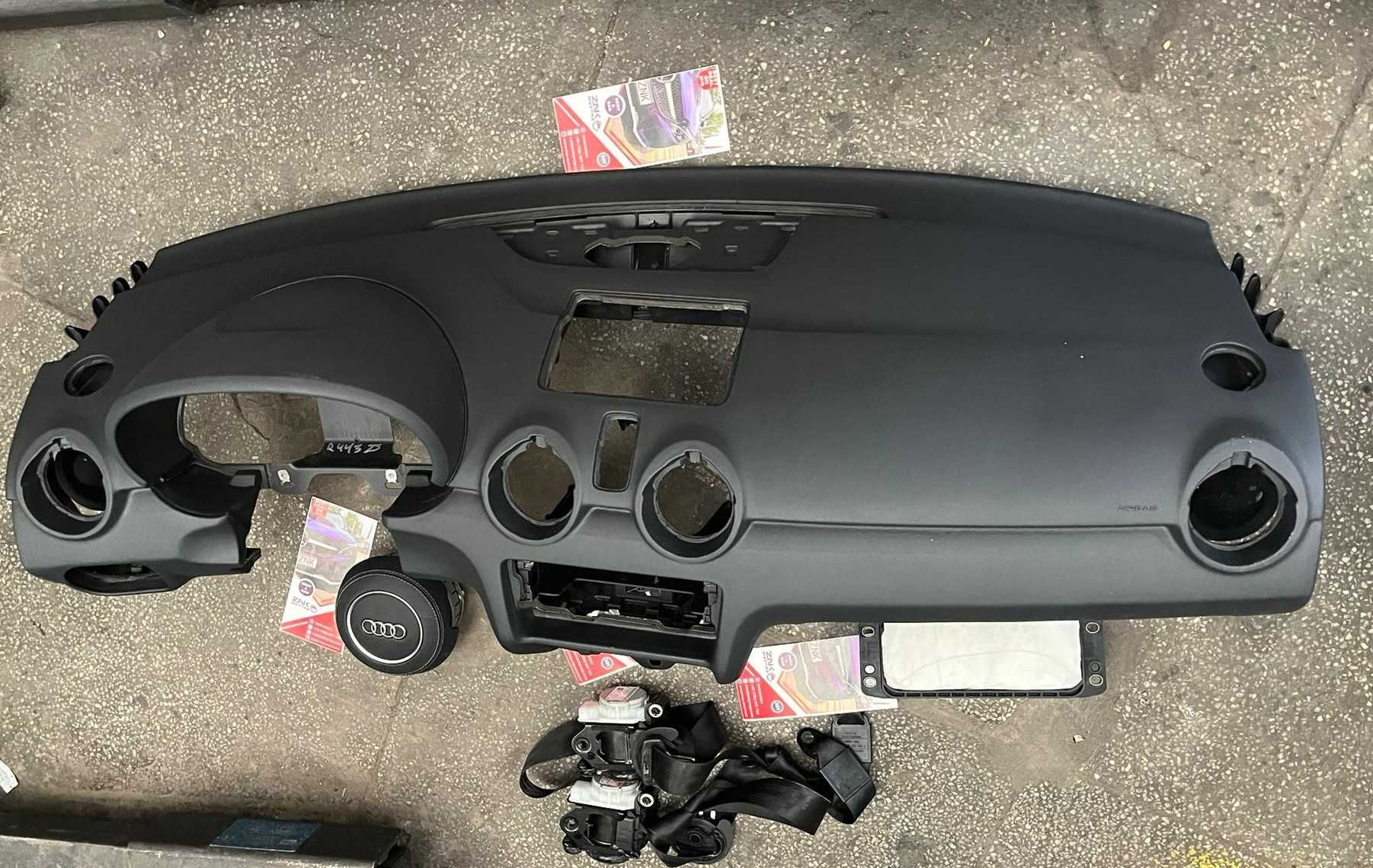 Audi A1 kit airbag volan S line pasager plansa de bord - set centuri
