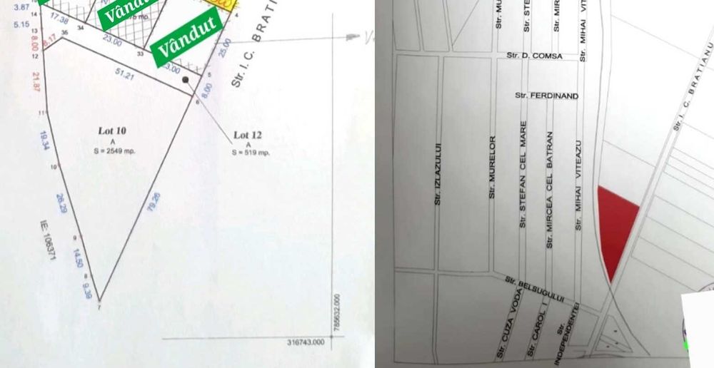 Teren intravilan Lumina 2500mp, 80 m deschidere la drum asfaltat