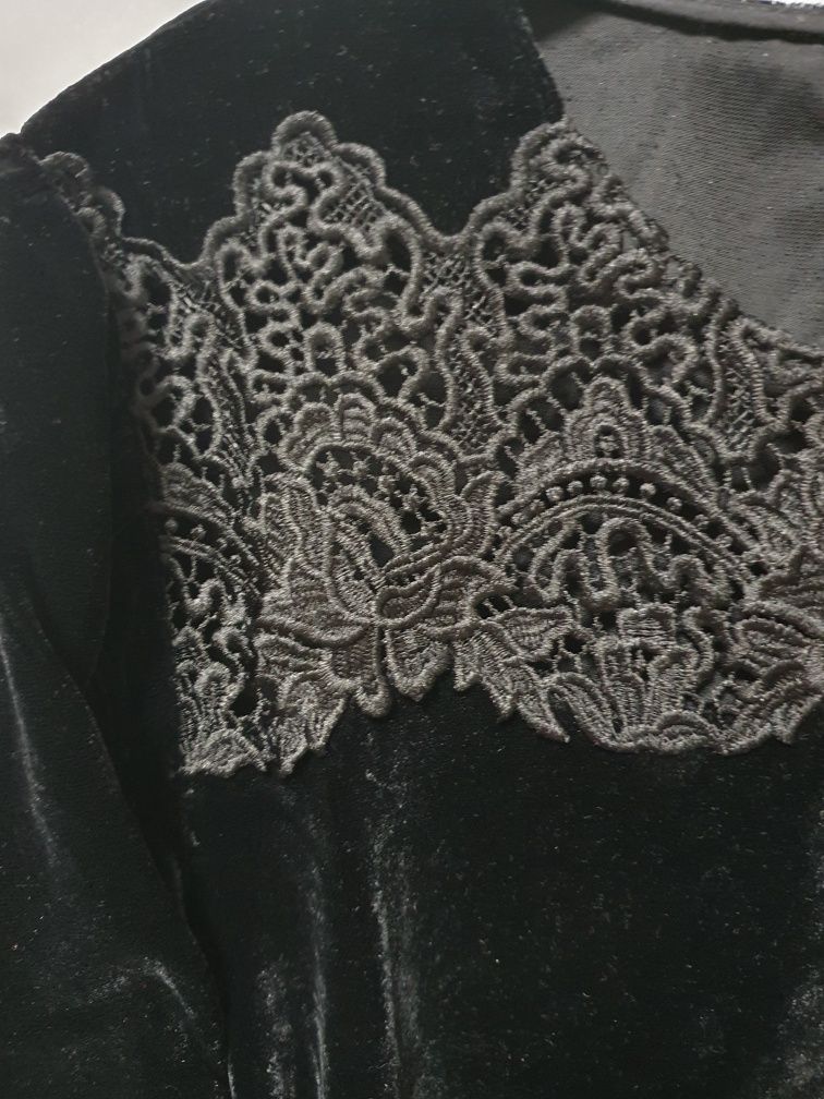 Bluza dama din catifea Zara