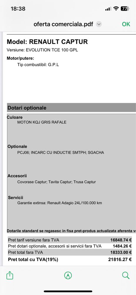 Vand/schimb renault captur 2024 nou!